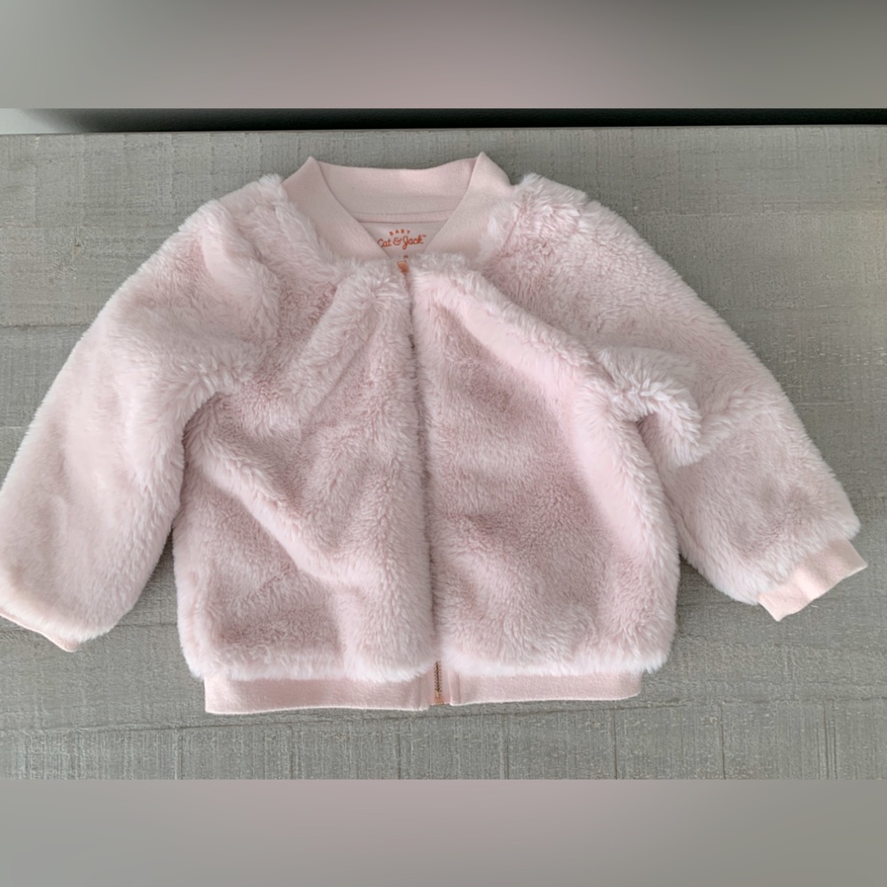 Fuzzy Toddler Pink Jacket